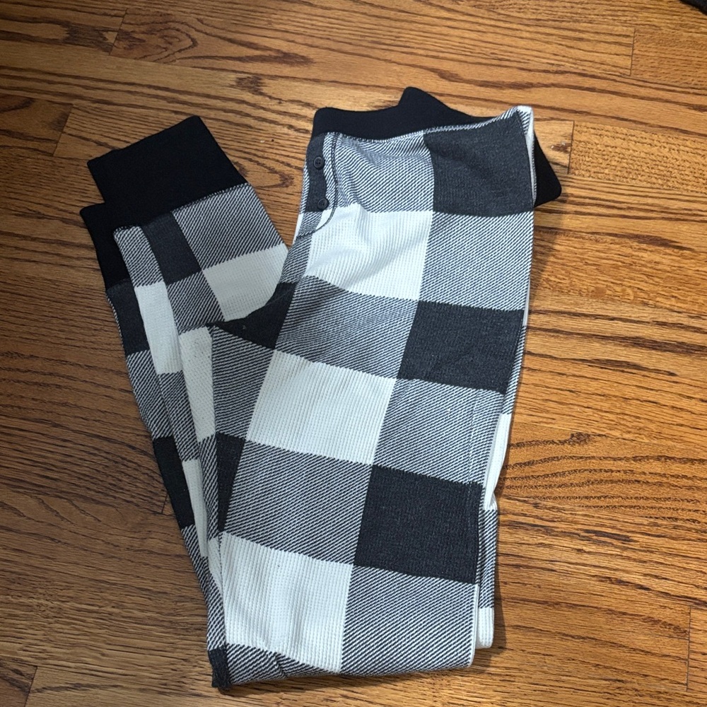 Women’s Black and White Checkered pajama pants